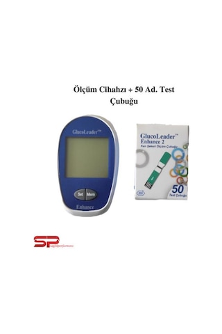 GlucoLeader Enhance 2 Ölçüm Cihaz ve 50 Adet Ölçüm Çub