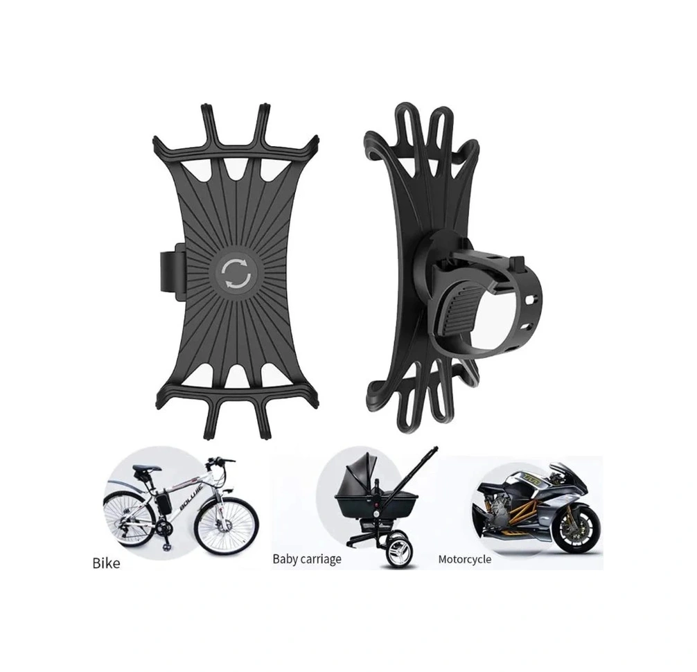 Esnek Silikon Örümcek Bisiklet Telefon Tutucu Kahverengi