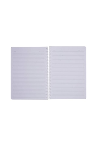 Pruva A4 Pet Spiralli Karton Kapaklı Defter 144 Yaprak - Çizgili - Mavi