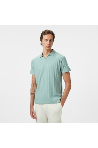 Nautica Erkek Yeşil Classic Fit Polo Yaka T-shirt Düz K55560t Yeşil