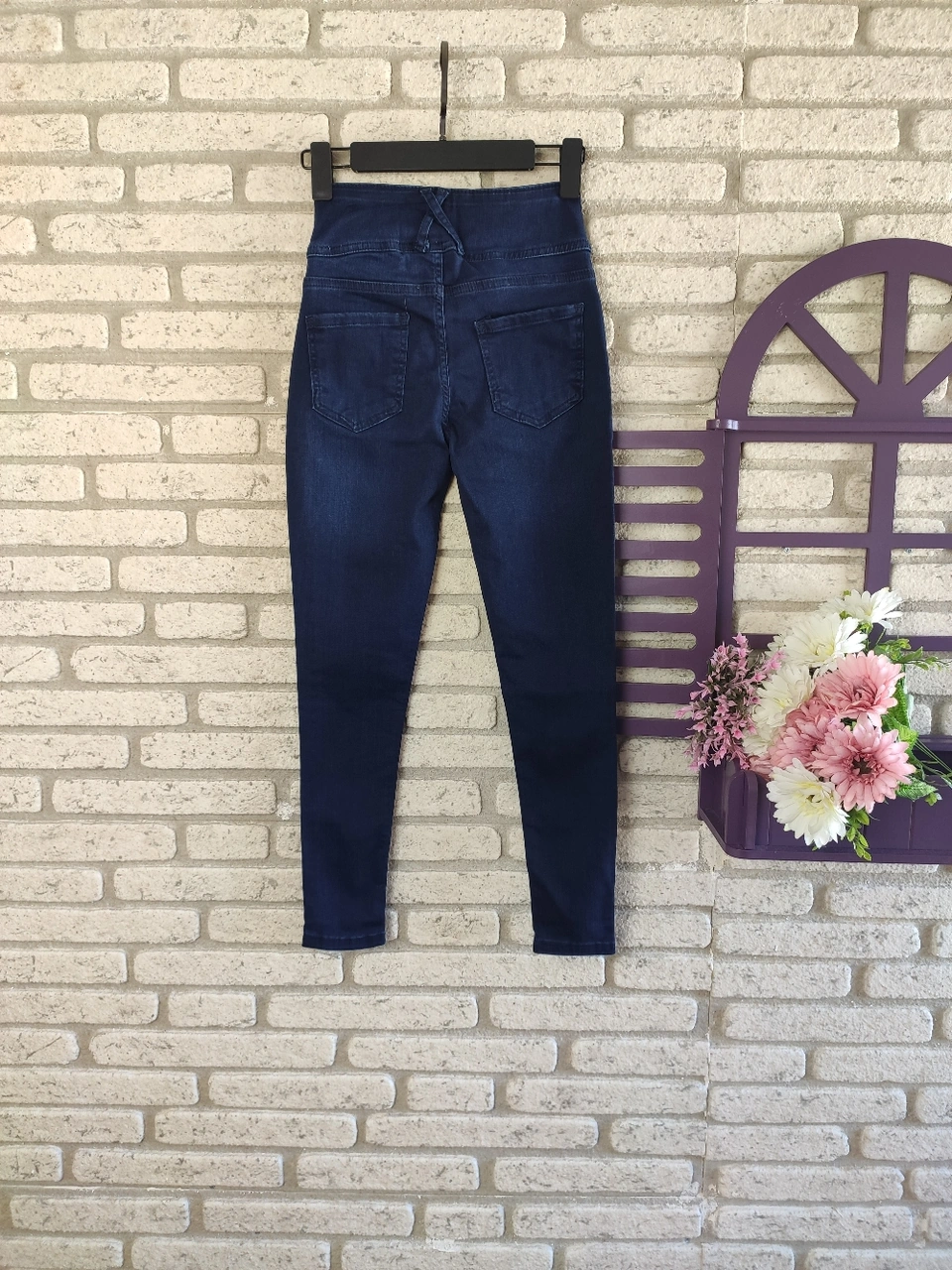 Mythrıva Yüksek Bel Likralı Jean Pantolon 90 Cm Lacivert