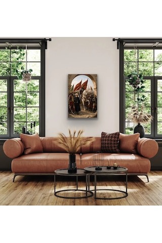 Fatih Sultan Mehmet İstanbul'un Fethi Kanvas Tablo 40x60 Cm Çok Renkli