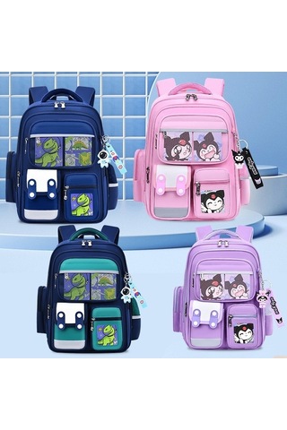 Weichuang01 İlkokul Öğrenci Çantası, Hafif, Çocuk Sırt Çantası, Weichuang01 Boy, 3-6. Sınıf, Pembe