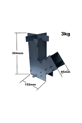 Metal Roket Ocak Soba Kamp Ocağı Ve Portatif Ocak