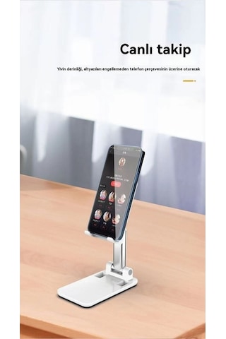 Pazly Katlanır Teleskopik Masasüpembe Cep Telefonu Standı 1 Adet 1 Adet