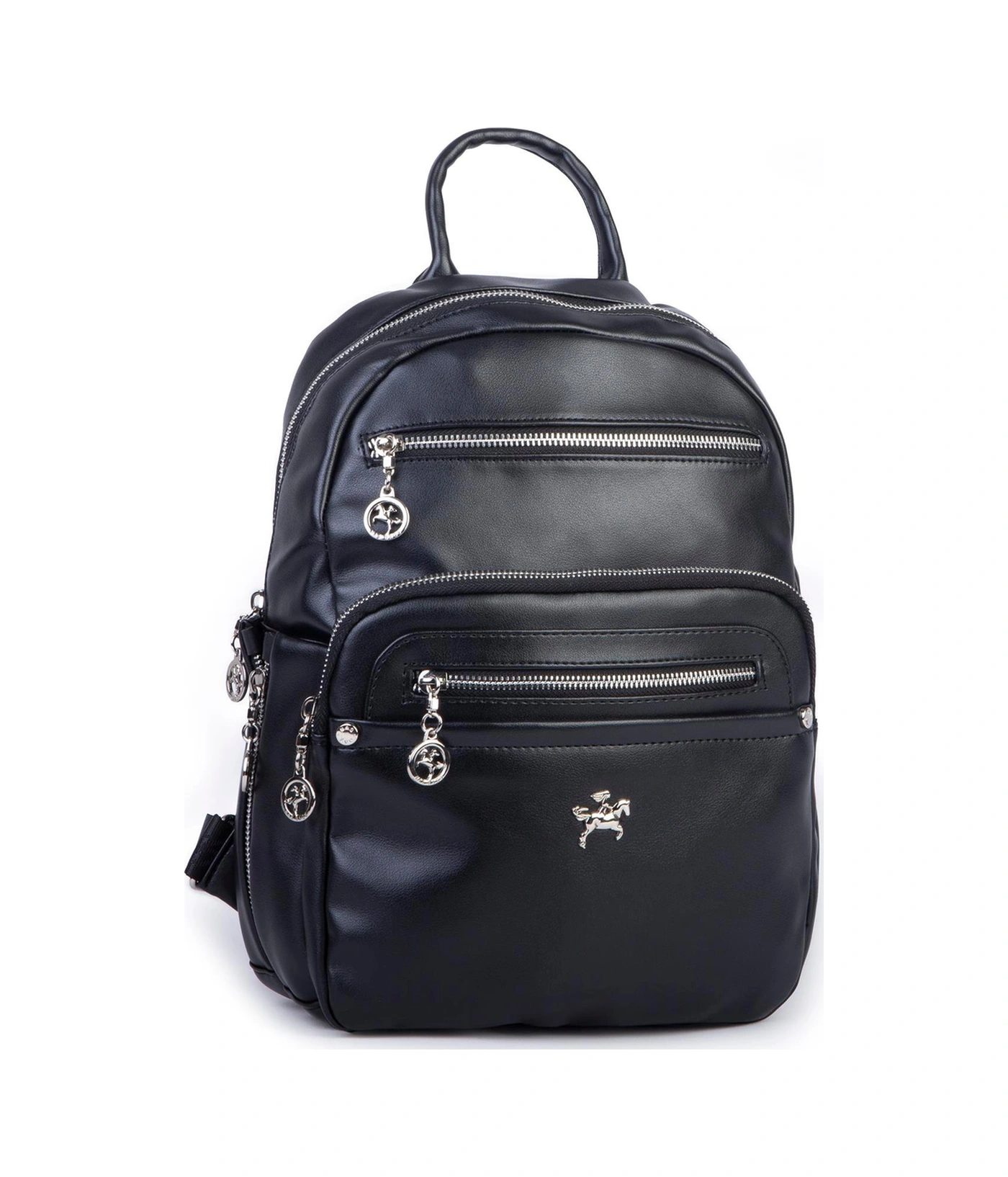 Nas Bag Kadın Çok Gözlü Sırt Çantası Siyah Nero Siyah