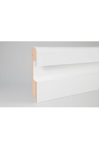 Effect Serisi 11.5 Cm Lake Beyaz Led Kanallı Ledli Pvc Süpürgelik