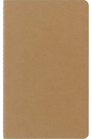 Moleskine Çizgisiz Cahier Not Defteri 3 Lü Set L Boy Kraft Kahve