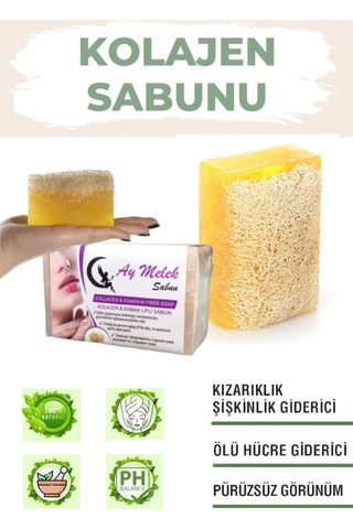 Kalojen Özlü Doğal Kabak Lifli Güzellik Sabunu Cilt Etkili Diğer