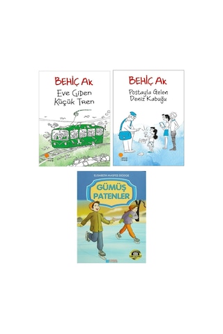 Behiç Ak - Eve Giden Küçük Tren - Postayla Gelen Deniz Kabuğu + Gümüş Patenler 3 Kitap Set