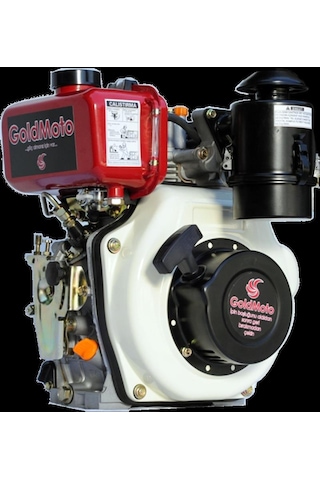Goldmoto Gm170F-G5 Dizel Motor 5 Hp İpli Krank Mili Konik Kısa
