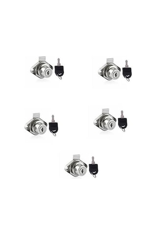 Oval Mobilya Ve Çekmece Kilit 5 Adet 0.30 Mm