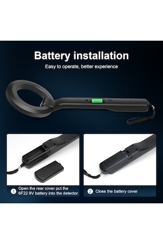 Gp El Lcd Ekran Metal Dedektörü Taşınabilir Pin Pointer Hazine Bulucu Probu, Buzzer Alarmı / Titreşim İle