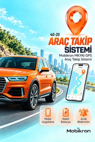 Mk190-1 2026 Nesil Araç Takip Cihazı - 12 Ay Hat+server Dahil - Uzaktan Motor Blokajlı Tak Çalıştır