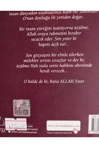 Bana Allah Yeter & Allah De Ötesini Bırak 2 Kitap Set 2. El