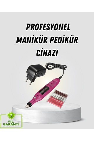Hubrendy Tekno Profesyonel Tırnak Manikür Aleti Şarjlı, Ayarlanabilir Hız, Düşük Titreşim Ve Sessi