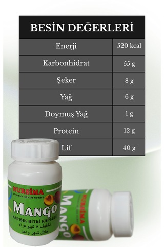 Nursima Mango Karışık Bitki Kapsülü 60 Kapsül
