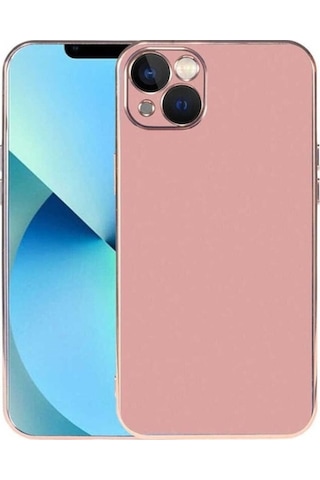 Apple Uyumlu iPhone 13 Kılıf Zore Viyana Kapak Rose Gold