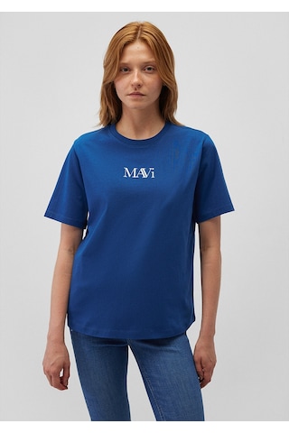 Mavi - Mavi Logo Baskılı Lacivert Tişört 1611594-82625 Lacivert