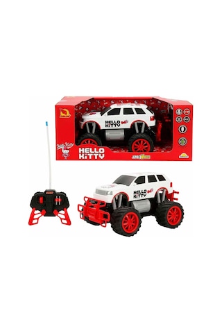 1:18 Suncon Jumbo Wheels Hello Kitty Usb Şarjlı Uzaktan Kumandalı Arazi Aracı Çok Renkli