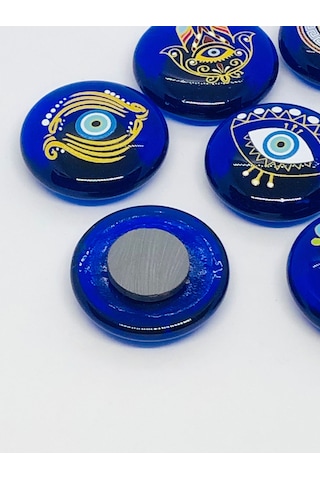 Göz Şekilli Nazar Boncuklu Magnet, Dekoratif Obje, Buzdolabı Süsü