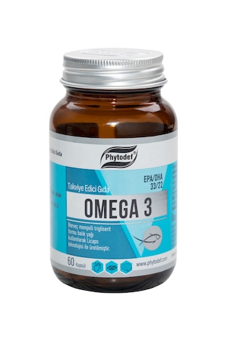 Phytodef Omega 3 Licaps 330/220 Norveç Menşeli Balık Yağı Kapsül Balık Jelatini 500 MG 60 Kapsül