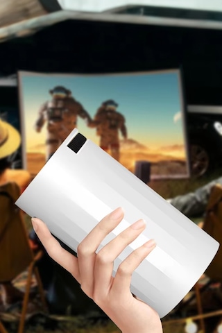 Thentech Ultra Hd Taşınabilir Şık Projeksiyon Cihazı Kablosuz Oyun Kumandalı Android Tv Oyunlu Projeksiyon