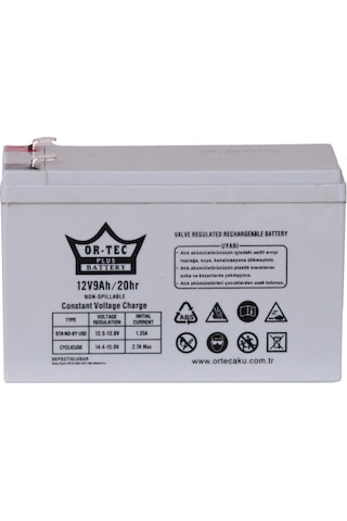 Ortec Akülü Çocuk Arabası Aküsü 12v 9a Pil Akü