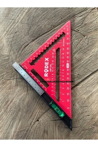 Rdx Pro Metal Açılı Üçgen Gönye Marangoz Gönyesi Taş Gönyesi Su Terazi Cetvel