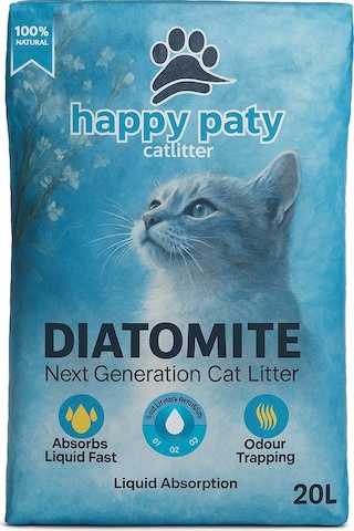 Happy Paty Diatomit Kedi Kumu 20 Lt
