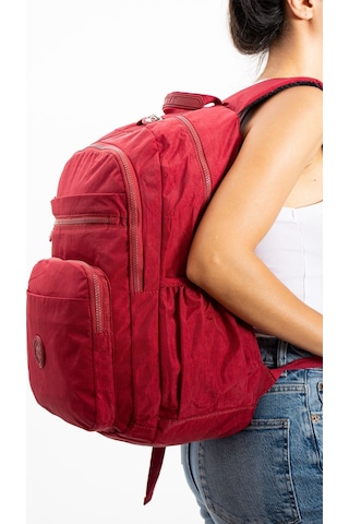 Ultra Hafif Çok Cepli Su Geçirmez Okul Çantası Laptop, Notebook, Okul, Spor, Seyahat Kırmızı 571-11b-11 Kirmizi