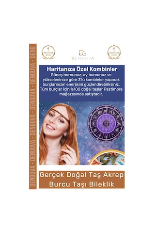 Bileklik Doğal Taş Şifalı Ayarlanabilir Esnek Su Geçirmez Akrep Burçları Burç Unisex Bileklik Çok Renkli