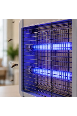 Çift Uv Işıklı Elektrikli Sinek Öldürücü 12w Asılabilir Uçan Böcek Lambası