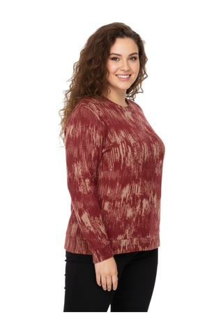 Linsolita Kadın Sıfıryaka Sweatshirt Bgl-st05112 Kiremit