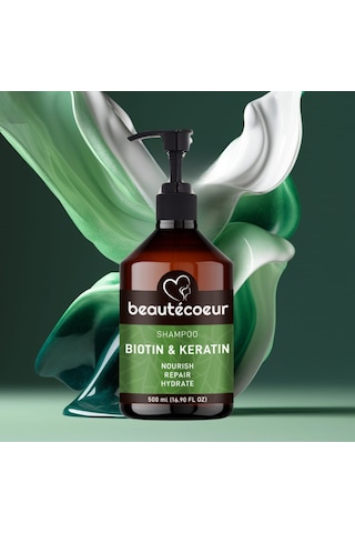 Beautecoeur Biotin & Keratin Parabensiz Şampuan 500 ML