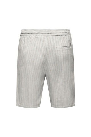 Only & Sons Onslinus Life 0006 Linen Mix Short Erkek Şort-26446 - S Beyaz