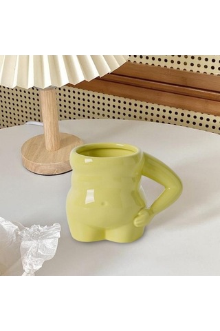 Createtech Homyl 400ml Yeşil Anne Hediye Çay Bardağı Kupalarla Yeşil