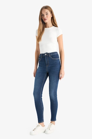 Defacto Skinny Fit Yüksek Bel Bilek Boy Jean Pantolon F2964ax25wnnm34 Mavi