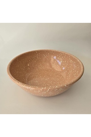 Emaye Kase Serpme Desen Pudra 32 Cm Pudra