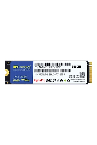 Twinmos TLC 3DNAND 256 GB M.2 PCIE Gen3 NVMe SSD
