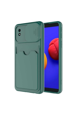 Galaxy A01 Core Kılıf Zore Kartix Kartlık Bölmeli Kılıf