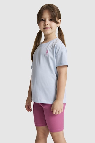 U.S. Polo Assn. Kız Çocuk Açık Mavi Tişört Basic 50325609-vr003 Acık Mavı