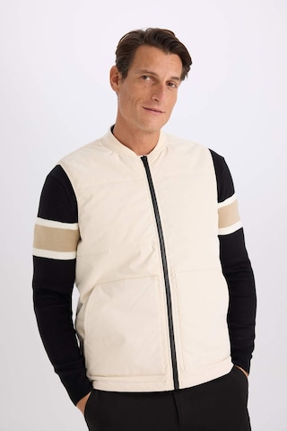 DeFacto Regular Fit Kolej Yaka Fermuarlı Çift Cepli Mevsimlik Hafif İnce Bomber Şişme Yelek D6287AX25SPER83