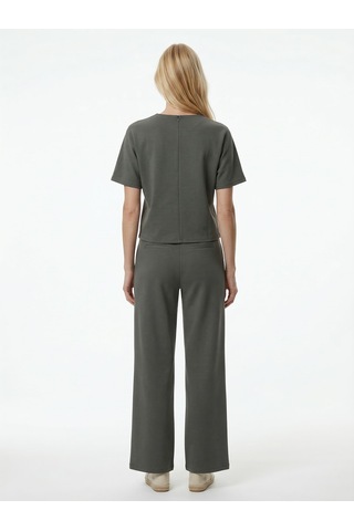 Xint Haki Pamuk Dokulu Oversize Bluz 602588