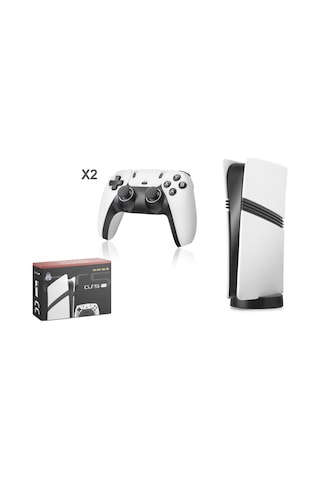 Hadron Gs5 Pro Retro Oyun Konsolu Hdmı Çift Gamepad Seti 128 Gb Hafıza Kartlı 2.4g Kablosuz Beyaz