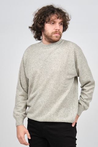 Ida Erkek Lambswool Bisiklet Yaka Kazak 0593154 Gri Gri