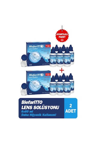 Blefaritto Lens Solüsyonu 6x60 Ml 2 Adet