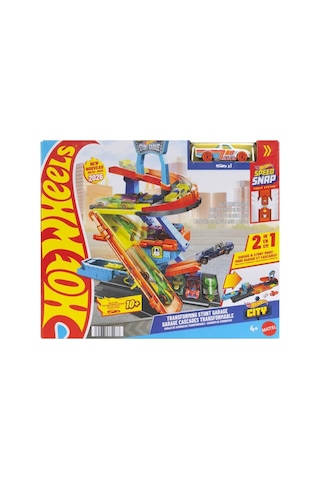 Hot Wheels 2in1 Dönüşebilen Garaj Oyun Seti - Fırlatıcılı Araba Ve Pist Seti