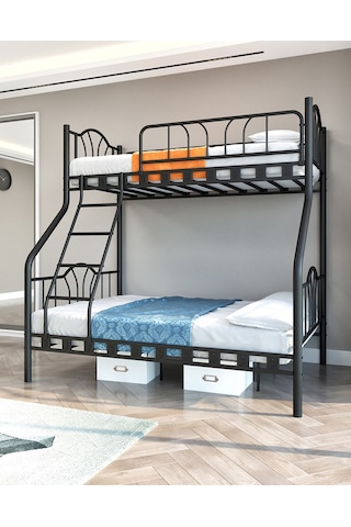 Argimo İmaj 3 Kişilik Ebeveyn 3'lü Siyah Ranza 90x200 & 140x200