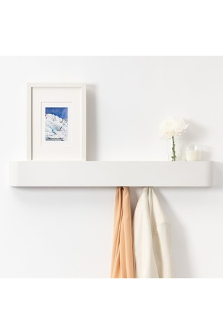 Duvara Monte Elbise Askısı, Ev Oturma Odası Girişi Elbise Askısı, Duvara Monte Elbise Askısı Tekli Elbise Askısı Beyaz